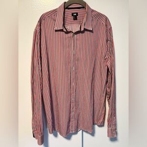 H&M Red and Blue Striped Top